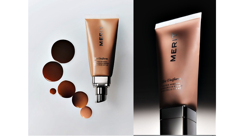 Merit Beauty's new tinted sunscreen, 'The Uniform.'